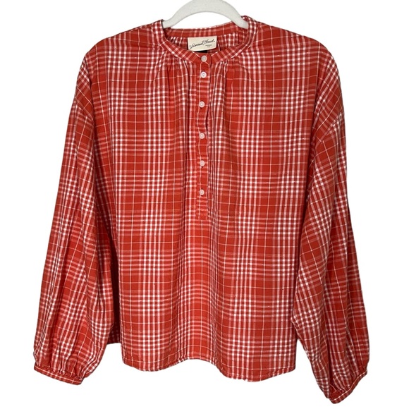 Universal Thread Balloon Long Sleeve Poet Top Size Large - Picture 2 of 8